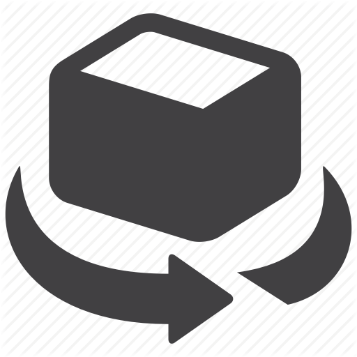 Box, Object, Rotate Icon