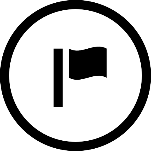 Flag Circular Button