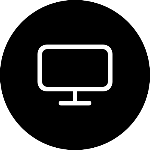 Monitor Outline Rounded Symbol Icons Free Download