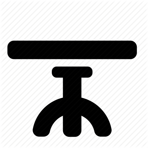 Furniture, Interior, Round, Table Icon