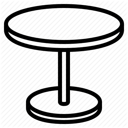 Dining Table, Furniture, Round Table, Table Icon
