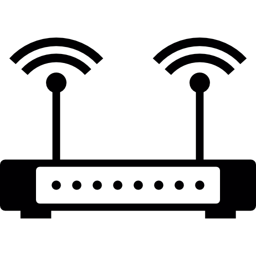 Wifi Router With Signal Icons Free Download