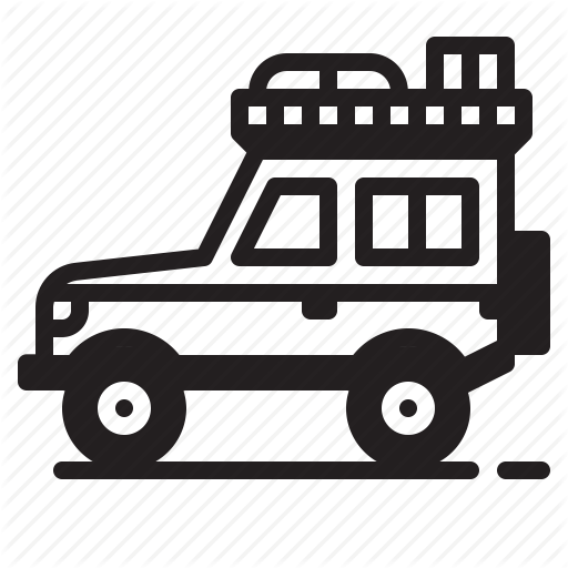 Jeep, Land Rover, Off Road, Offroad, Roof Rack, Safari, Suv Icon