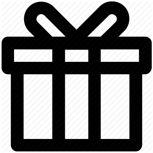 Vector Black Gift Icons Set On White Background Royalty Free