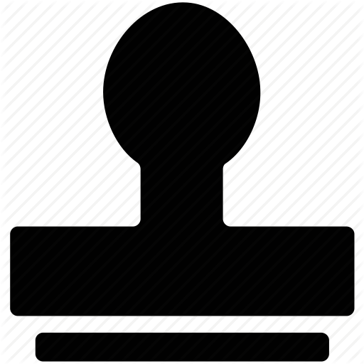 Identify, Mark Out, Register, Rubber St St Stamp Tool Icon