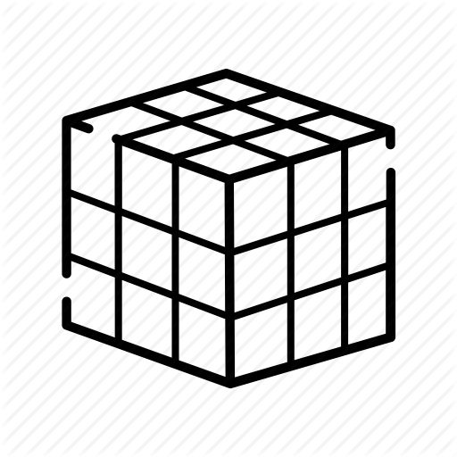Entertainment, Rubik Cube, Shape, Square, Trends Icon