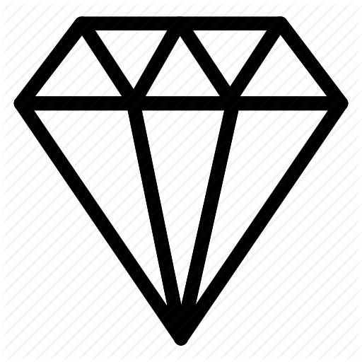 Diamond, Gem, Jewel, Ruby Icon