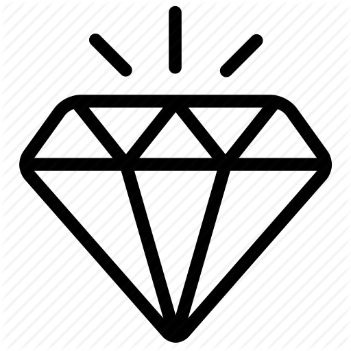Diamond, Gem, Ruby Icon