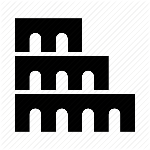 Attraction, Building, Colosseum, Italy, Monument, Rome, Ruins Icon