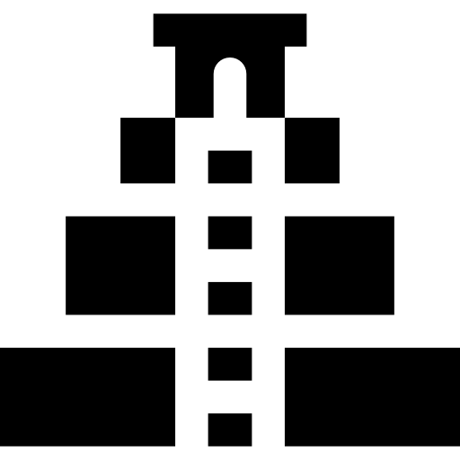 Aztec, Mayan, Guatemala, Pyramid, Ruins Icon