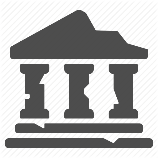 Bank, Broken, Columns, Greek, Roman, Ruins, Temple Icon