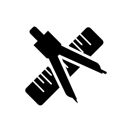 A Compass And A Ruler Icon Download Free Icons