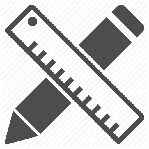 Draw, Drawing Tools, Paint, Painting, Pen, Pencil, Ruler Icon