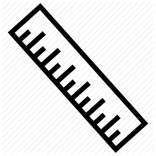 Document, Line, Office, Outline, Ruler Icon