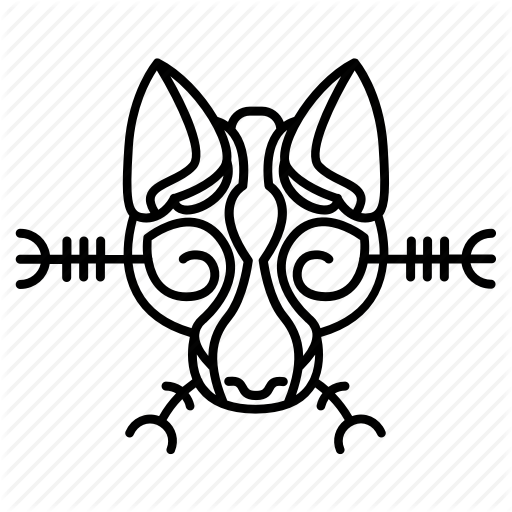 Cat, Catrune, Rune, Viking Icon