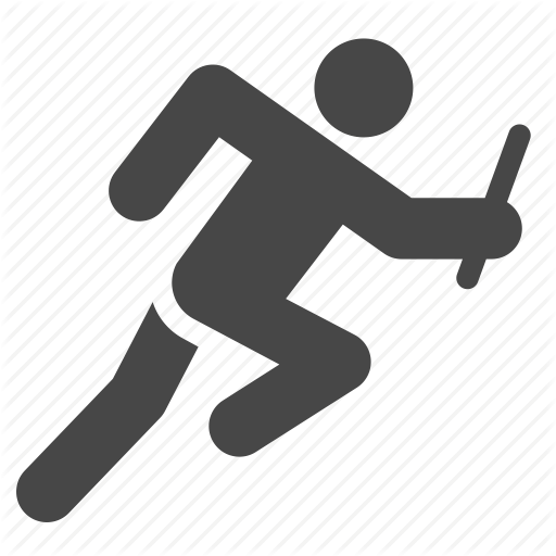 Athletics, Competition, Relay Race, Runner, Running Icon