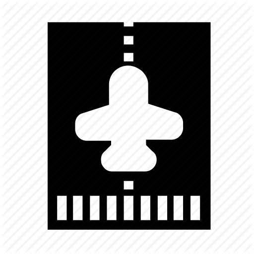 Airplane, Airport, Runway Icon