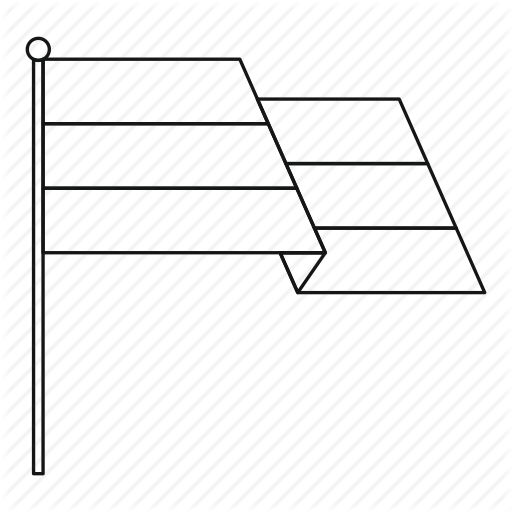 Country, Flag, Line, Outline, Russia, Russian, Wind Icon