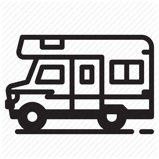 Camper, Camping, Outdoors, Recreational Vehicle, Rv Icon