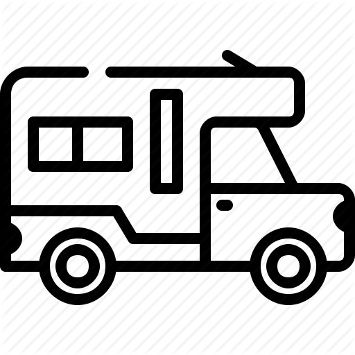 Camper, Camping, Outdoors, Rv, Vehicle Icon