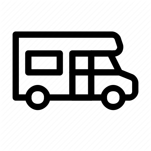 Camper, Caravan, Mobile, Recreational, Rv, Trailer, Vehicle Icon