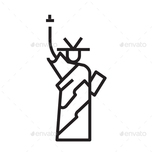 Travel Element Line Icon Set