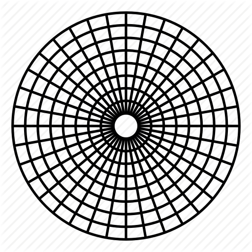 Geometry, Polar Coordinates, Polar Grid, Sacred Icon