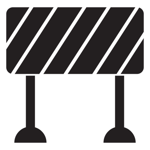 Road Block Sign Icon