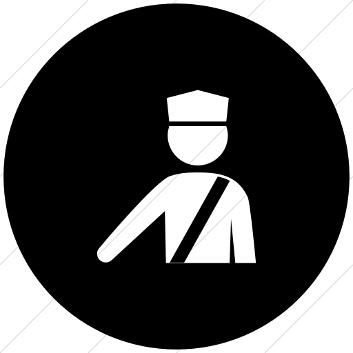 Flat Circle White On Black Ocha Humanitarians Other