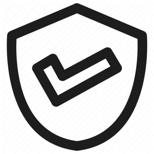 Check, Okay, Safe, Safety, Shield Icon