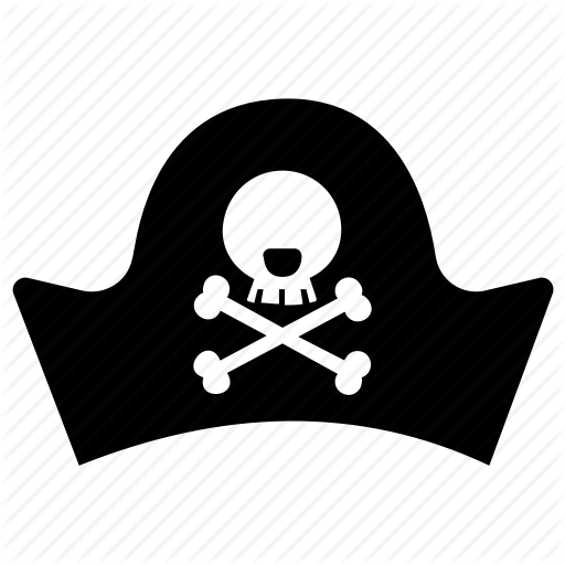 Bosman, Captain Cap, Pirates Hat, Sailor Cap, Skull Icon