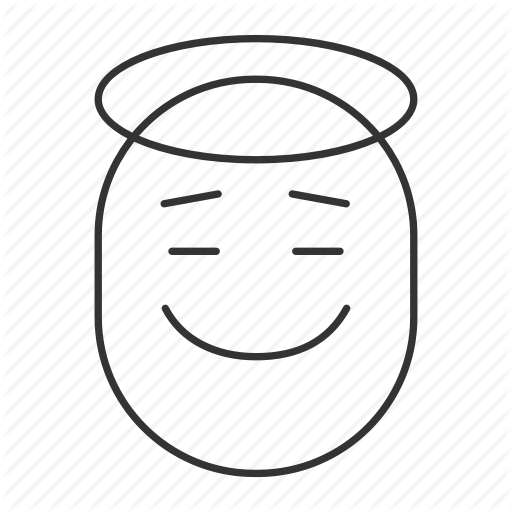 Angel, Emoji, Emoticon, Happy, Holy, Saint, Smiley Icon