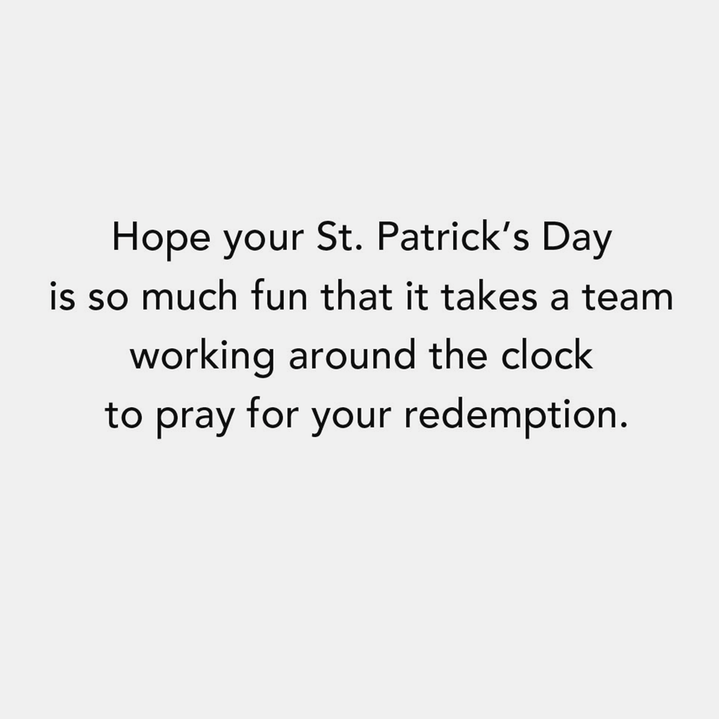 Irish Pug St Patrick's Day Card