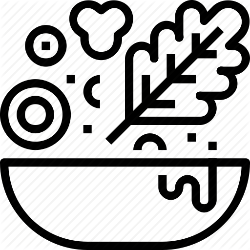 Food, Menu, Restaurant, Salad, Sign Icon