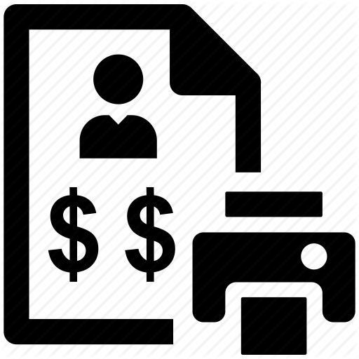 Employee, Money, Pay, Payroll, Print, Printer, Salary Icon