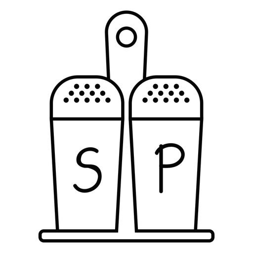 Salt And Pepper Stroke Icon