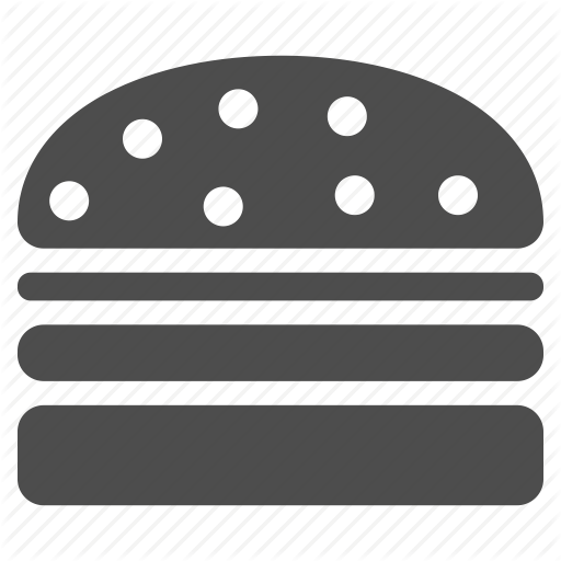 Burger, Fast Food, Hamburger, Lunch, Menu, Restaurant, Sandwich Icon