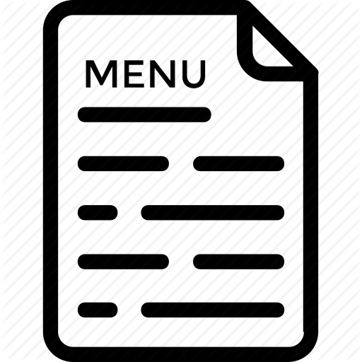 Cuisine, Food, Menu, Menu Book, Menu Card Icon