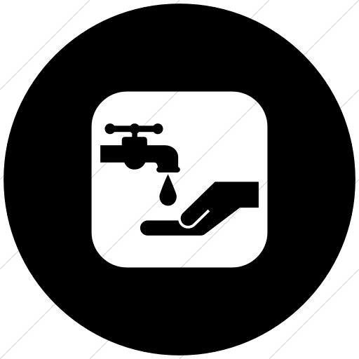 Flat Circle White On Black Ocha Humanitarians Inverse