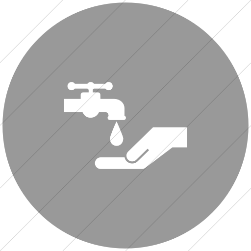 Flat Circle White On Light Gray Ocha Humanitarians Wash