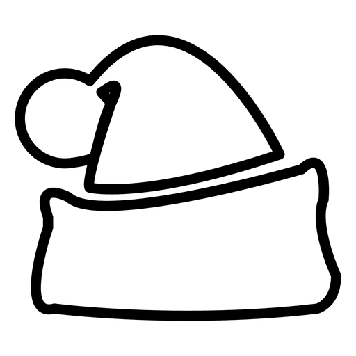 Santa Hat Line Icon
