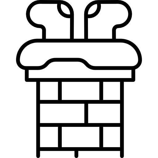 Santa In The Chimney Icons Free Download