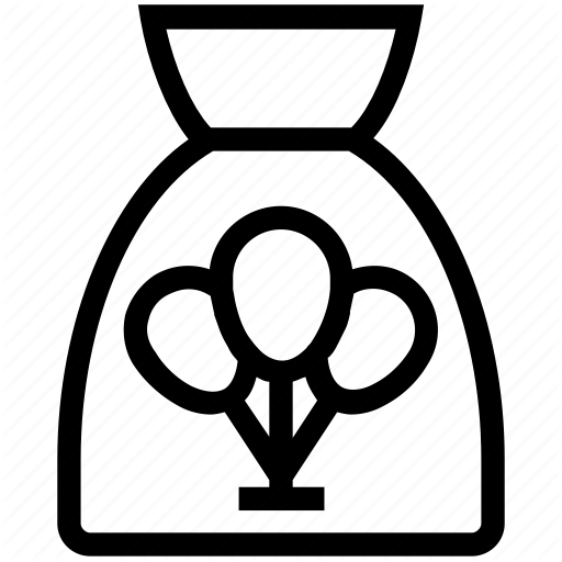 Balloons Bag, Christmas, Christmas Bag, Gift, Santa Icon