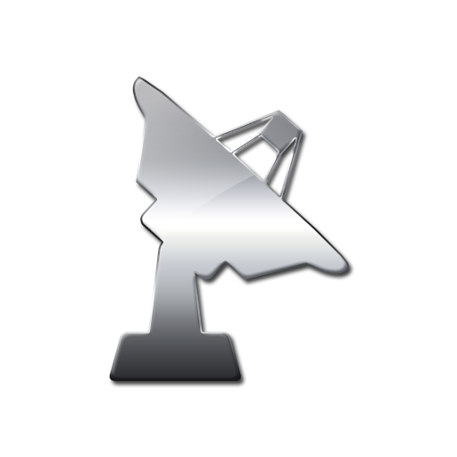 Solid Satellite Dish Facing Right Icon Png