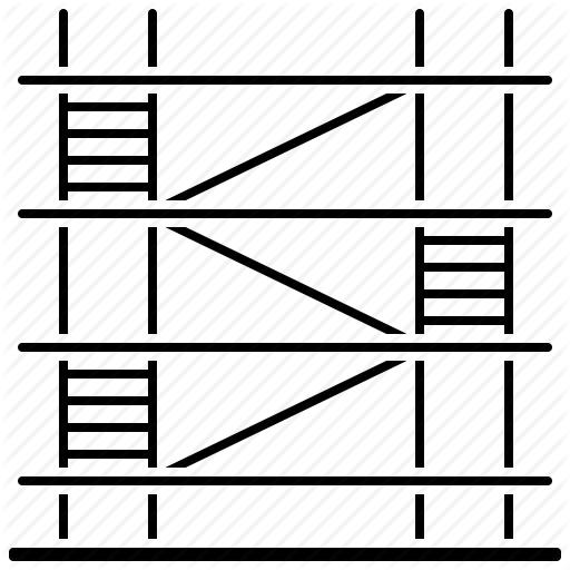 Construction, Equipment, Industry, Scaffolding Icon