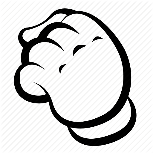 Box, Cartoon, Comics, Drawing, Fist, Gesture, Hand Icon