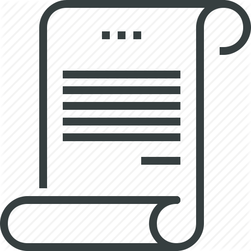 Document, Manuscript, Paper, Scenario, Script, Scroll, Sheet Icon