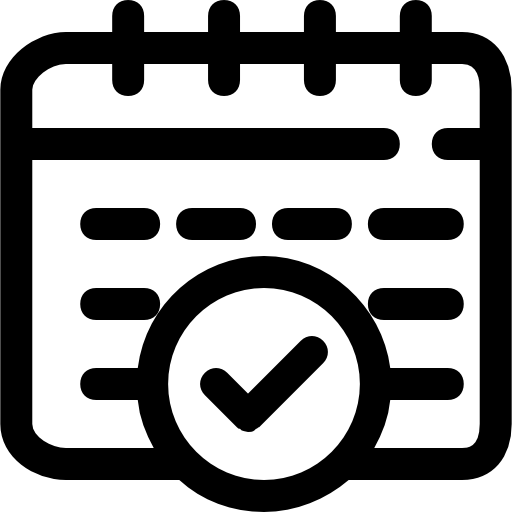 Confirm Schedule Icons Free Download