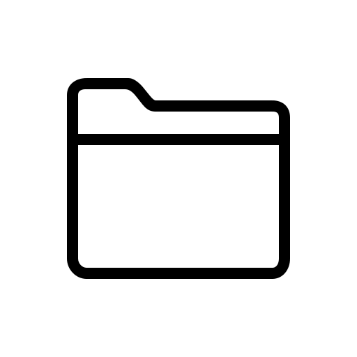 Folder Outline Icon Iconshow