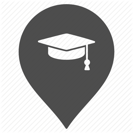 College, Education, Flag, Map Pointer, Marker, Pin, School Icon